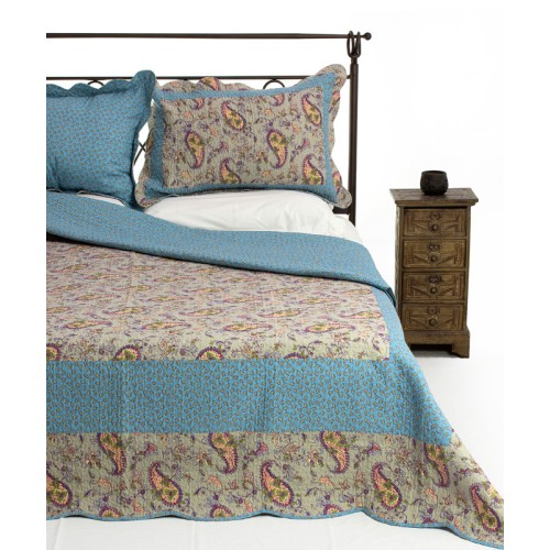 Σετ Κουβερλί Υπέρδιπλο (220x240) Βαμβακερό Εμπριμέ Με Μαξιλαροθήκες Newhome NS76-1