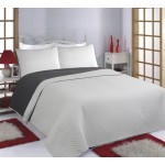 Κουβερλί Μονό (170x220), Διπλής Όψης Newhome Bones Grey-Anthracite