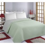 Κουβερλί King Size (240x260), Διπλής Όψης Newhome Bones Mint-Grey