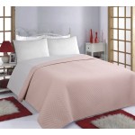 Κουβερλί Υπέρδιπλο (220x240) Διπλής Όψης, Newhome Bones Pink-Grey