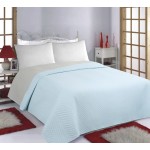 Κουβερλί Υπέρδιπλο (220x240) Διπλής Όψης, Newhome Bones Sky Blue-Grey