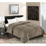 Κουβερτοπάπλωμα Fleece Ισοθερμικό Μονό (170x240) με Ανάγλυφη Πλέξη, Newhome Braid Καφέ