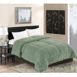 Κουβερτοπάπλωμα Fleece Ισοθερμικό Υπέρδιπλο (220x240) με Ανάγλυφη Πλέξη, Newhome Braid Πράσινο