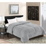 Κουβερτοπάπλωμα Fleece Ισοθερμικό Υπέρδιπλο (220x240) με Ανάγλυφη Πλέξη, Newhome Braid Γκρι