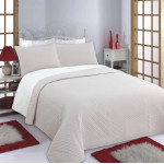 Σετ Κουβερλί King Size με Μαξιλαροθήκες (240x260) Newhome Lines Beige-Ivory