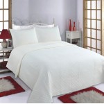 Σετ Κουβερλί Μονό με Μαξιλαροθήκη (160x220) Newhome Lines Ivory