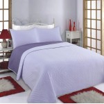 Σετ Κουβερλί Μονό με Μαξιλαροθήκη (160x220) Newhome Lines Lila-Purple