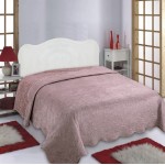 Κουβερλί-Κουβέρτα Μονή (160x220) Βελούδινη με προβατάκι Newhome NX2211 Cyclamen