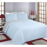 Σετ Κουβερλί Υπέρδιπλο (220x240) με μαξιλαροθήκη Newhome Ruby Sky Blue-Grey