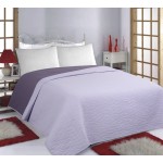 Κουβερλί Μονό Διπλής Όψης (170x220) Newhome Waves Lila-Purple