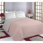 Κουβερλί Υπέρδιπλο Διπλής Όψης (220x240) Newhome Waves Pink-Grey