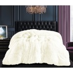 Κουβερτοπάπλωμα Γούνινο Ισοθερμικό Υπέρδιπλο (220x240) με Sherpa Newhome Long Hair White