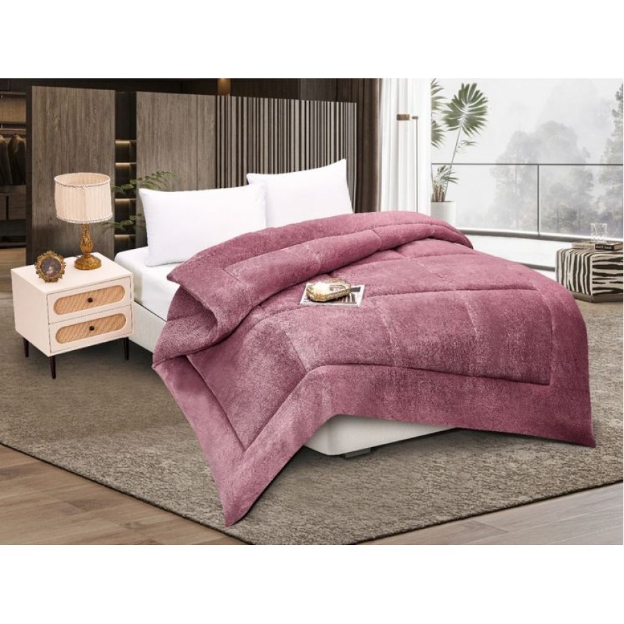 Κουβερτοπάπλωμα Fleece Ισοθερμικό Σούπερ Υπέρδιπλο - King Size (240x260) Newhome Solid rust red Κουβερτοπάπλωμα Fleece Ισοθερμικό Σούπερ Υπέρδιπλο - King Size (240x260) Newhome Solid rust red