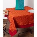 Τραπεζομάντηλο 6 ατόμων (140x180) Ζακάρ με Μονόχρωμο Φάσα Newhome 11362 Πράσινο