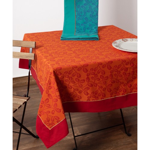 Τραπεζοκαρέ (140x140) Ζακάρ με Μονόχρωμο Φάσα Newhome 11362 Πράσινο