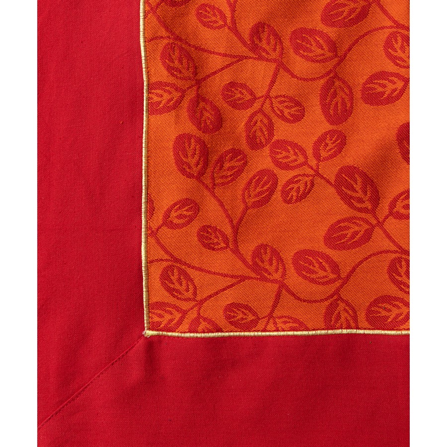 Τραπεζομάντηλο 6 ατόμων (140x180) Ζακάρ με Μονόχρωμο Φάσα Newhome 11362 Κόκκινο