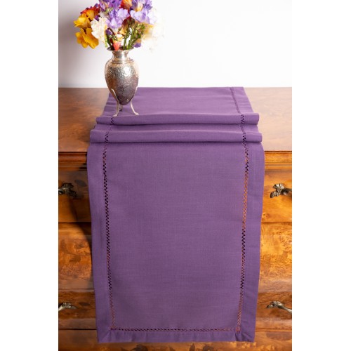 Τραπεζοκαρέ (140x140) Μονόχρωμο με Αζούρ Newhome 3096 Μωβ