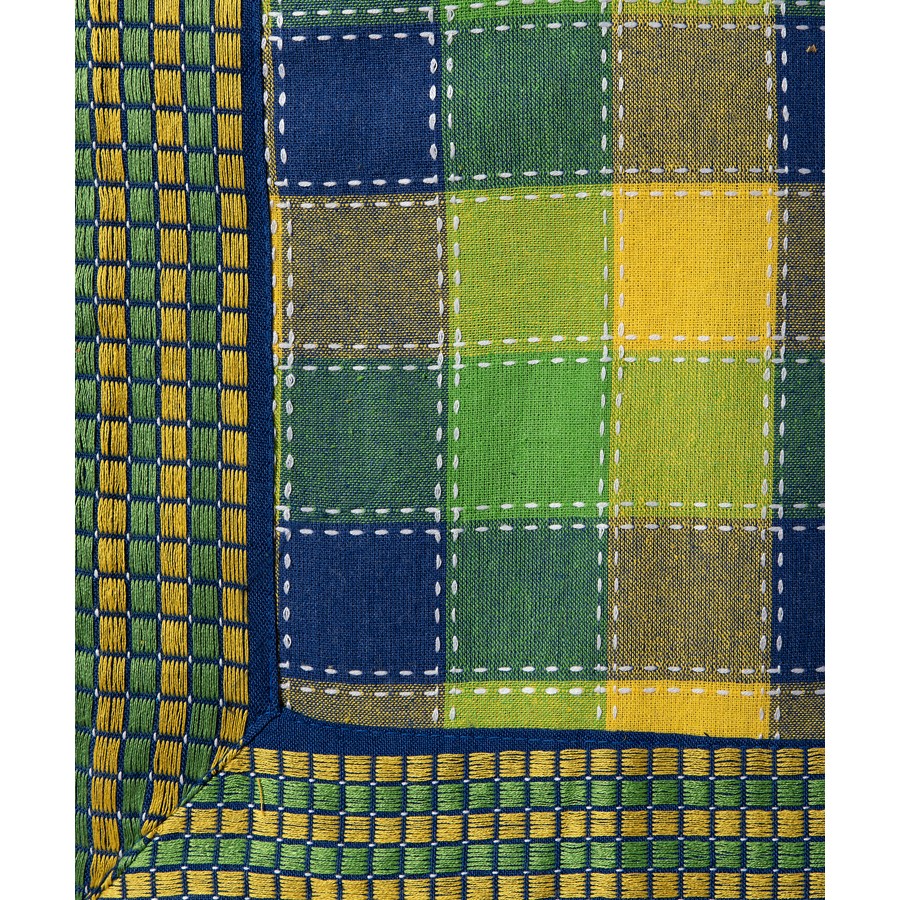 Τραπεζομάντηλο 6 ατόμων (140x180) Καρώ με Ρίγες στη Φάσα Newhome Moda Καρώ Μπλε