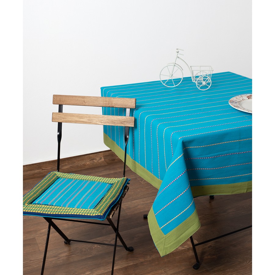 Τραπεζομάντηλο 6 ατόμων (140x180) Μονόχρωμο με Ρίγες Newhome Moda Ριγέ Μπλε