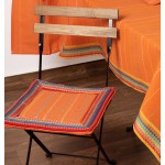 Σετ 2 τεμάχια Μαξιλάρια για Καρέκλα Κουζίνας (40x40) Newhome Moda πορτοκαλί