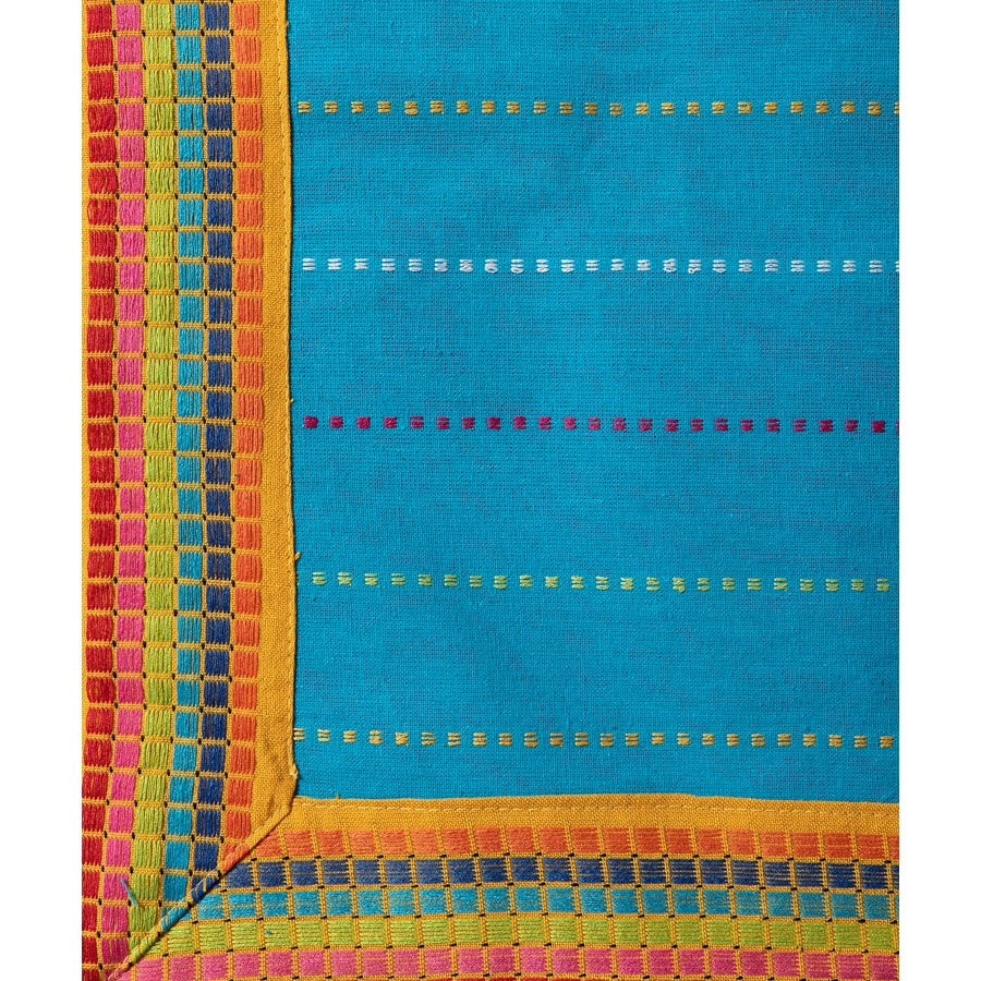 Τραπεζομάντηλο 8 ατόμων (140x240) Μονόχρωμο με Ρίγες Newhome Moda Ριγέ Σιέλ