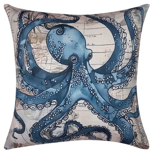 Διακοσμητική Μαξιλαροθήκη Φιγούρας (45x45) Newhome KS520 Χταπόδι