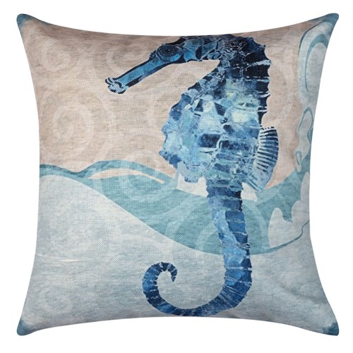 Διακοσμητική Μαξιλαροθήκη Φιγούρας (45x45) Newhome KS531 Ιππόκαμπος