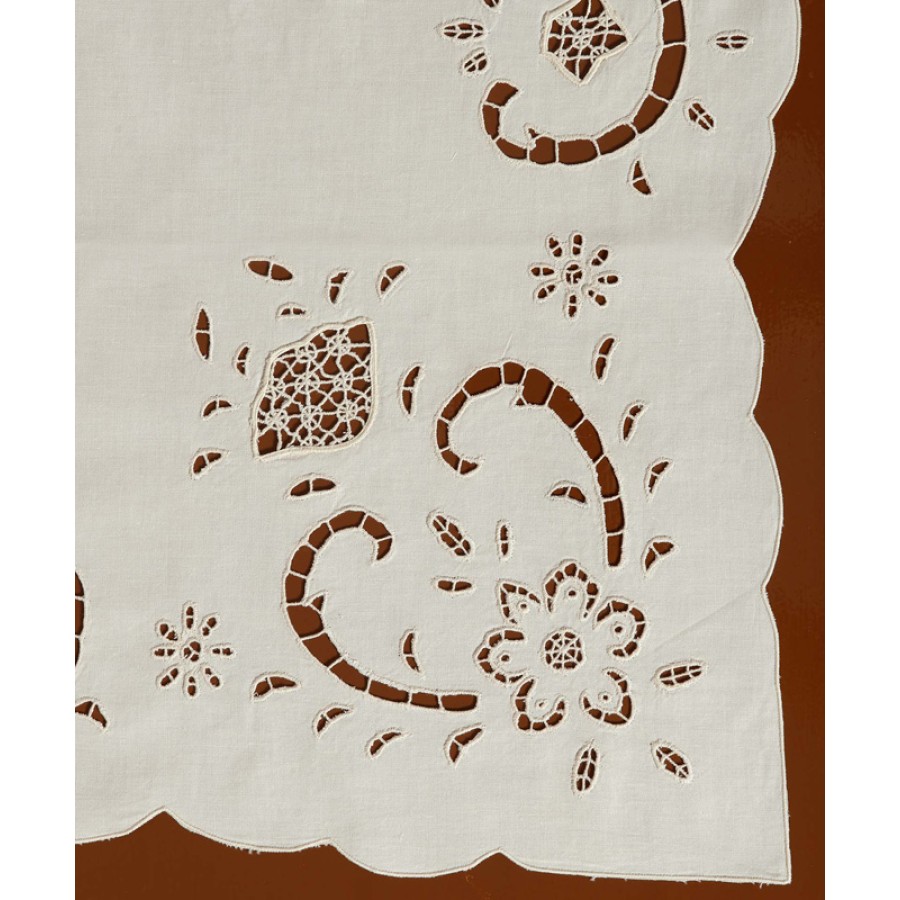 Καρέ (85x85) Κοφτό Βαμβακερό Newhome Skiros 3000-1 μπεζ