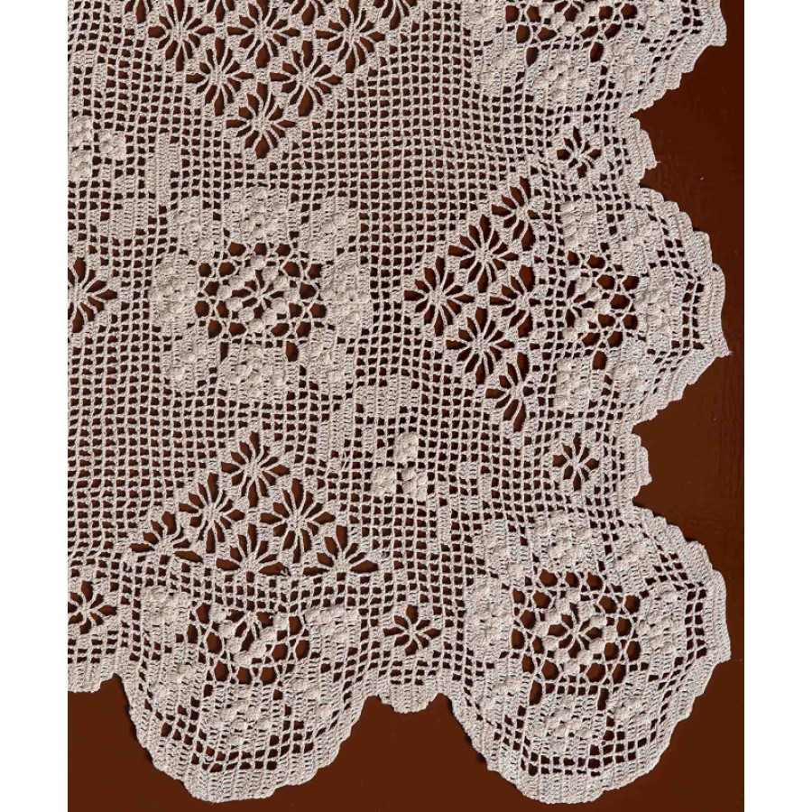 Πετσετάκι (60x60) χειροποίητο πλεκτό μερσεριζέ Newhome Skiros 4567 μπεζ