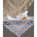 Ροτόντα (Διαμέτρου 1,70μ) χειροποίητη μερσεριζέ πλεκτή Newhome Skiros 4972 εκρού