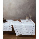 Χειροποίητο σεμέν σετ 6 τεμαχίων κοφτό Newhome Skiros 882 λευκό