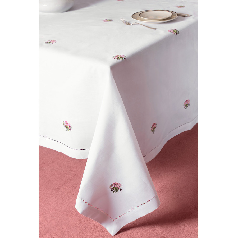 Τραβέρσα (45x150) με Αζούρ και Κέντημα Λουλούδια Newhome YL1006