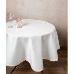 Τραπεζομάντηλο Ροτόντα (διάμ.180) Σαντούκ Μονόχρωμο Newhome 2015 Ivory