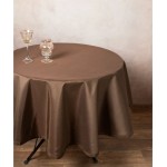 Τραπεζομάντηλο Ροτόντα (διάμ.180) Σαντούκ Μονόχρωμο Newhome 2015 Καφέ
