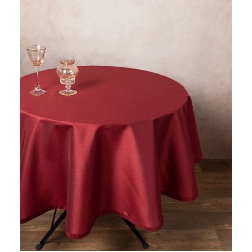 Τραπεζομάντηλο Ροτόντα (διάμ.150) Σαντούκ Μονόχρωμο Newhome 2015 Μπορντό