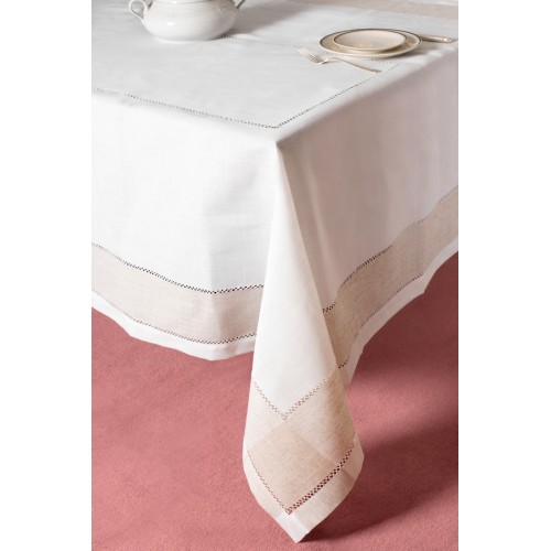 Τραπεζοκαρέ (140x140) Μονόχρωμο με φάσα και αζούρ Newhome 813A