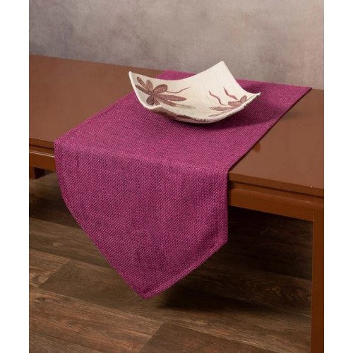 Τραβέρσα (45x170) Μονόχρωμη Ψάθα Newhome 9925 Φούξια