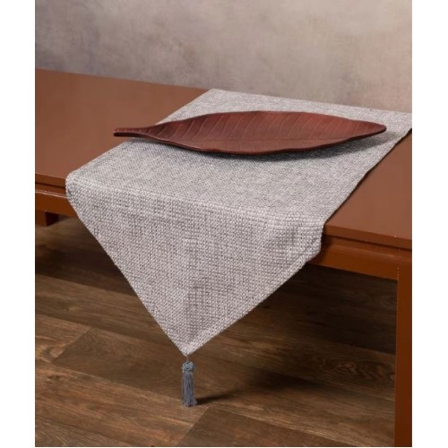 Τραβέρσα (45x170) Μονόχρωμη Ψάθα Newhome 9925 Γκρι