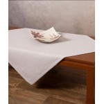 Τραπεζοκαρέ (135x135) Μονόχρωμο Ψάθα Newhome 9925 Ivory