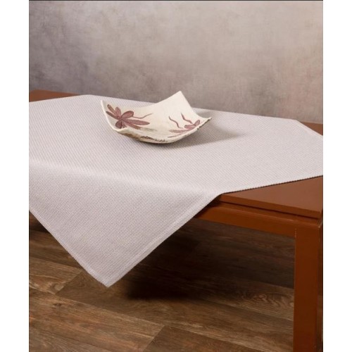 Τραπεζοκαρέ (135x135) Μονόχρωμο Ψάθα Newhome 9925 Ivory