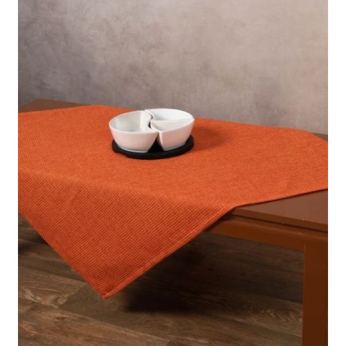 Καρέ (85x85) Μονόχρωμο Ψάθα Newhome 9925 Πορτοκαλί