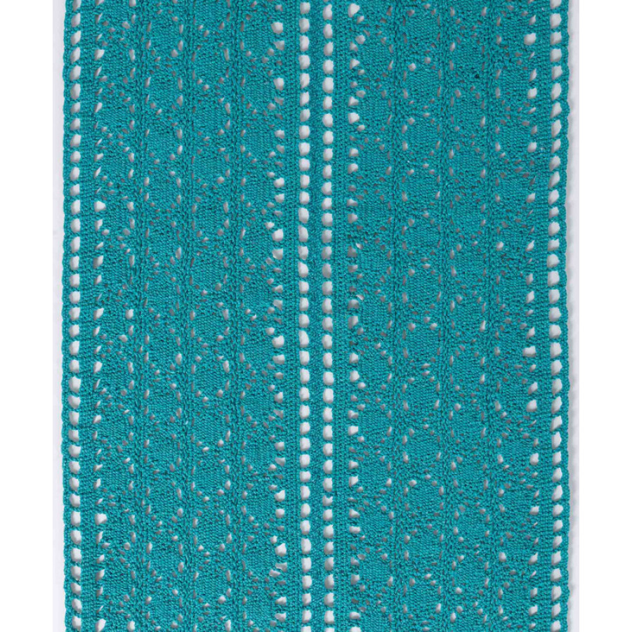 Διακοσμητική Πλεκτή Τραβέρσα (32x160) Μονόχρωμη με Μύτη Newhome C210 Sea Green