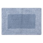 Πατάκι Μπάνιου (60x90) Βαμβακερό Με Πλαίσιο Newhome Geometrical Blue