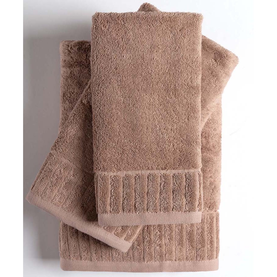 Πετσέτα Προσώπου (50x100) Βαμβακερή Newhome Μελωδία Ανοιχτό Καφέ