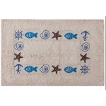 Πατάκι Μπάνιου (40x60) Βαμβακερό Newhome Ψάρι Μπλε