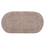 Πατάκι Μπάνιου (50x80) Βαμβακερό Οβάλ Newhome Rococo Beige