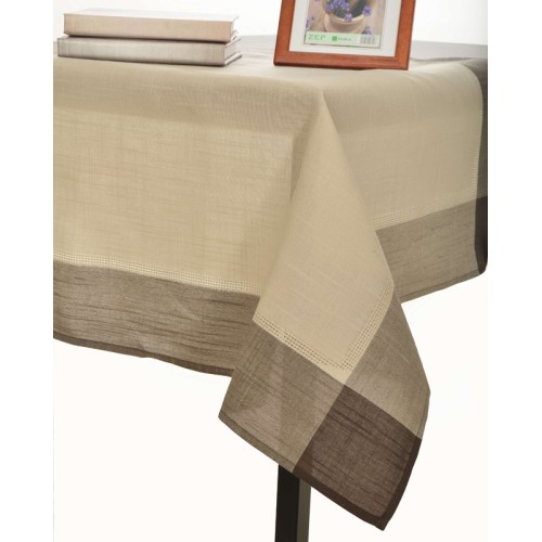 Τραπεζομάντηλο 12 Ατόμων για Μεγάλο Τραπέζι (160x300)Μονόχρωμο Με Φάσα Newhome NX031 Γκρι Καφέ Γωνία