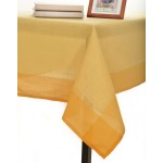 Τραπεζομάντηλο (100x150) Μονόχρωμο Με Φάσα Newhome NX031 Κίτρινο