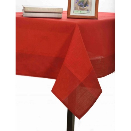 Τραπεζομάντηλο 8 Ατόμων (160x220) Μονόχρωμο Με Φάσα Newhome NX031 Κόκκινο