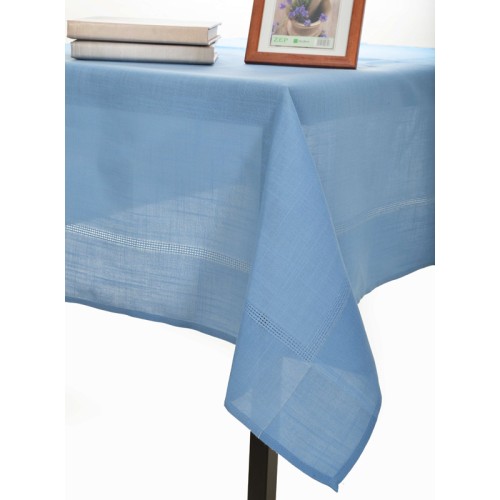 Τραπεζομάντηλο 8 Ατόμων (160x220) Μονόχρωμο Με Φάσα Newhome NX031 Μπλε